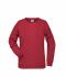 Femme Sweat-shirt femme Rouge-carmin-mélange 8652
