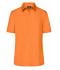 Damen Ladies' Business Shirt Short-Sleeved Orange 8390