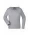 Ladies Ladies' Shirt Long-Sleeved Medium Grey-heather 7972