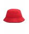 Kids Fisherman Piping Hat for Kids Red/black 7580