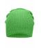 Unisexe Bonnet long tricoté Vert-citron 8004