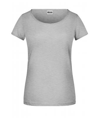 Femme T-shirt femme bio Gris-chiné 8373