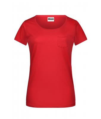 Ladies Ladies'-T Pocket Red 8375