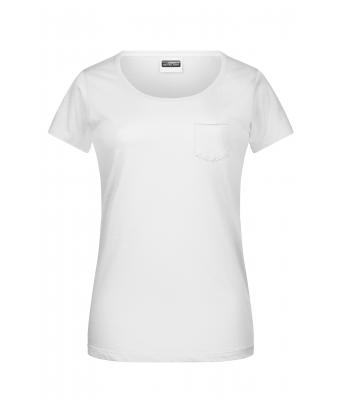 Ladies Ladies'-T Pocket White 8375