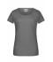 Femme Tee-Shirt femme bio avec poche Noir-chiné 8375