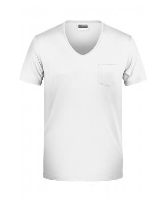 Men Men's-T Pocket White 8376