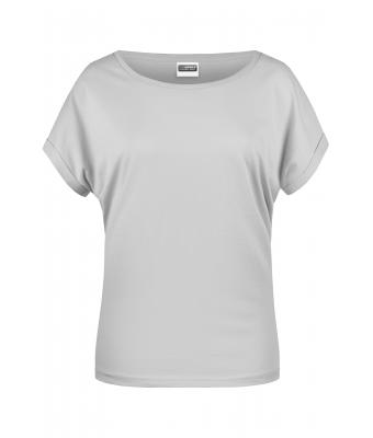 Femme T-shirt femme bio décontracté Gris-pastel 8377