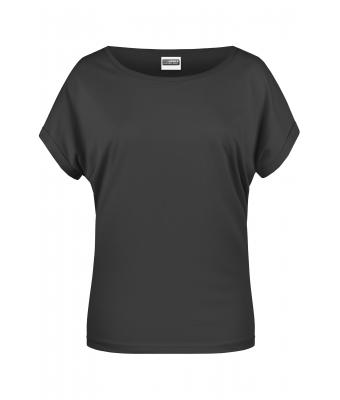 Femme T-shirt femme bio décontracté Noir 8377