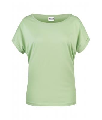 Femme T-shirt femme bio décontracté OCS Standard Vert-pastel 8377
