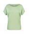 Femme T-shirt femme bio décontracté Vert-pastel 8377