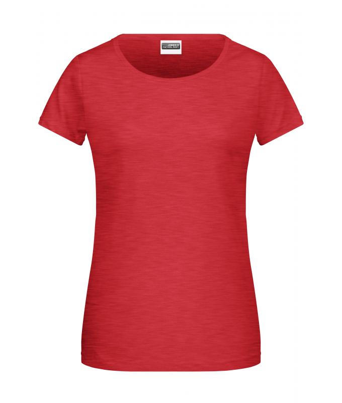 Ladies Ladies' Basic-T OCS Standard Carmine-red-melange 8378