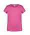 Enfant T-shirt enfant fille bio décontracté   OCS Standard Rose-vif 8475