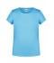 Enfant T-shirt enfant fille bio décontracté   OCS Standard Bleu-ciel 8475