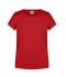 Enfant T-shirt enfant fille bio décontracté   OCS Standard Rouge 8475