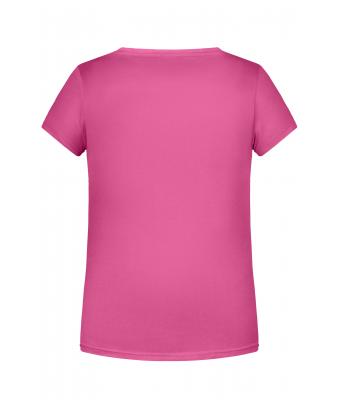 Enfant T-shirt enfant fille bio décontracté   OCS Standard Rose-vif 8475