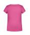 Enfant T-shirt enfant fille bio décontracté   OCS Standard Rose-vif 8475