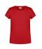 Enfant T-shirt enfant fille bio décontracté   OCS Standard Rouge 8475