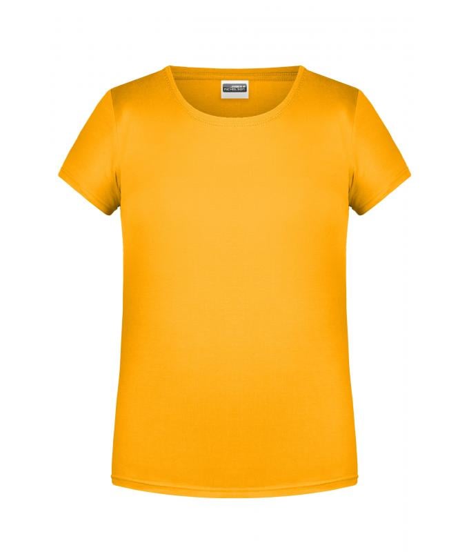 Enfant T-shirt enfant fille bio décontracté OCS Standard Jaune-d'or 8475