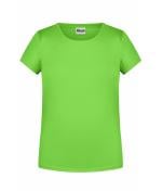 Enfant T-shirt enfant fille bio décontracté OCS Standard Vert-citron 8475