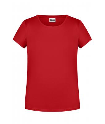 Enfant T-shirt enfant fille bio décontracté Rouge 8475