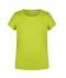 Enfant T-shirt enfant fille bio décontracté Jaune-acide 8475