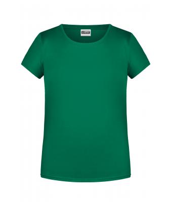 Enfant T-shirt enfant fille bio décontracté Vert-irlandais 8475