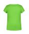 Enfant T-shirt enfant fille bio décontracté Vert-citron 8475