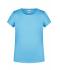 Enfant T-shirt enfant fille bio décontracté Bleu-ciel 8475