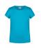 Enfant T-shirt enfant fille bio décontracté Turquoise 8475