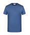 Homme Basic-T pour hommes Denim-clair-mélange 8474