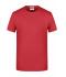 Herren Men's Basic-T Carmine-red-melange 8474