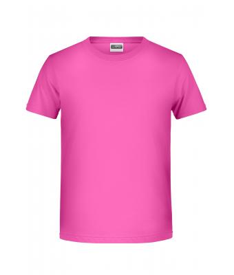 Enfant T-shirt enfant garçon bio décontracté   OCS Standard Rose-vif 8477