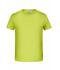 Enfant T-shirt enfant garçon bio décontracté Jaune-acide 8477