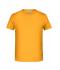 Enfant T-shirt enfant garçon bio décontracté Jaune-d'or 8477