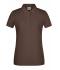 Dames Ladies' Basic Polo   OCS Standard Bruin 8478
