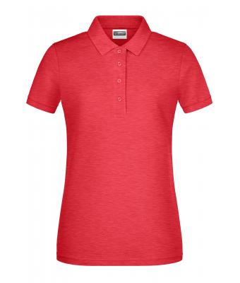 Damen Ladies' Basic Polo   OCS Standard Carmine-red-melange 8478