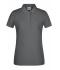 Dames Ladies' Basic Polo   OCS Standard Zwart-heather 8478