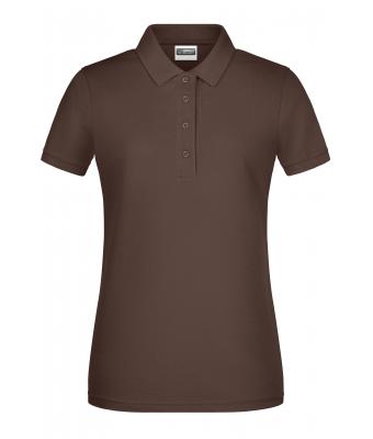 Damen Ladies' Basic Polo Brown 8478