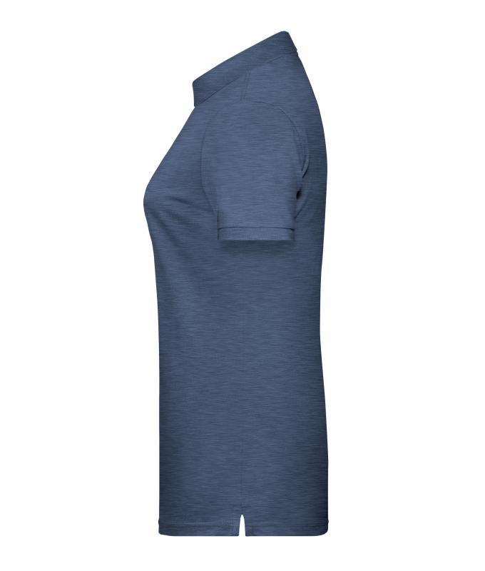Damen Ladies' Basic Polo OCS Standard Light-denim-melange 8478