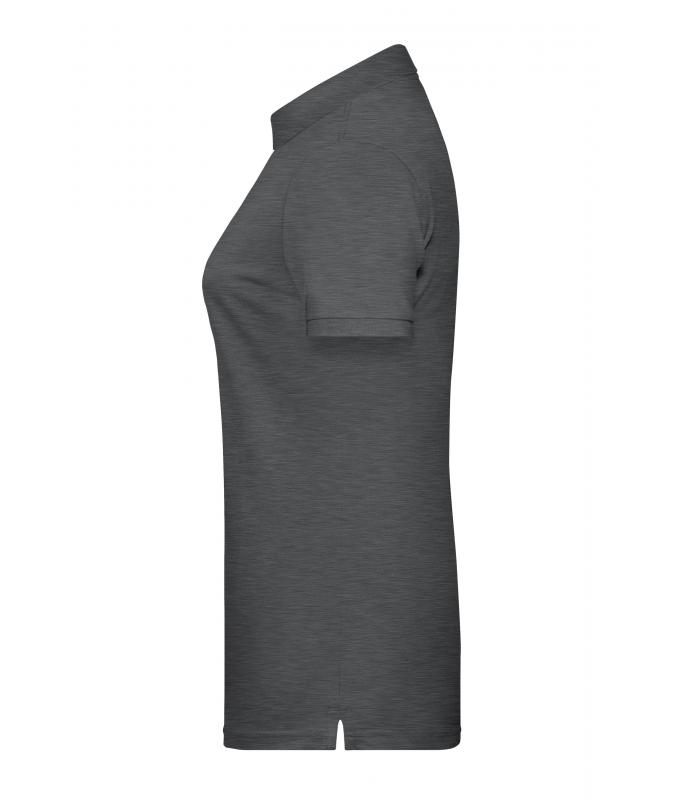 Damen Ladies' Basic Polo OCS Standard Black-heather 8478