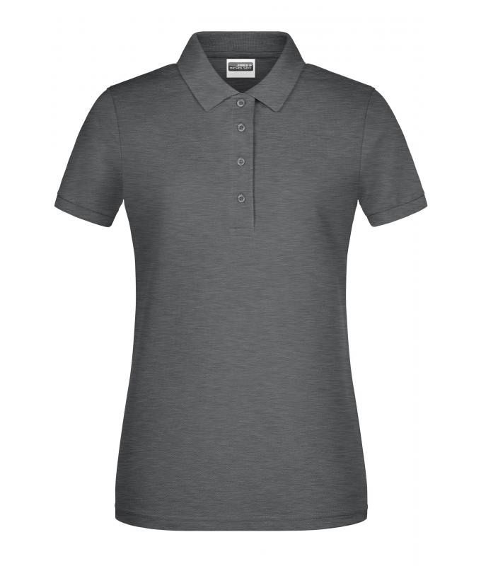 Damen Ladies' Basic Polo OCS Standard Black-heather 8478