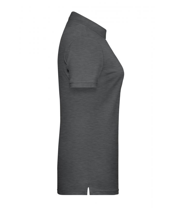 Dames Ladies' Basic Polo OCS Standard Zwart-heather 8478