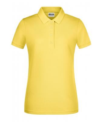 Ladies Ladies' Basic Polo Light-yellow 8478