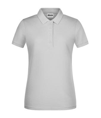 Femme Polo basique pour femmes Gris-pastel 8478