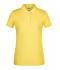 Femme Polo basique pour femmes Jaune-clair 8478