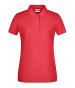 Femme Polo basique pour femmes OCS Standard Rouge-carmin-mélange 8478