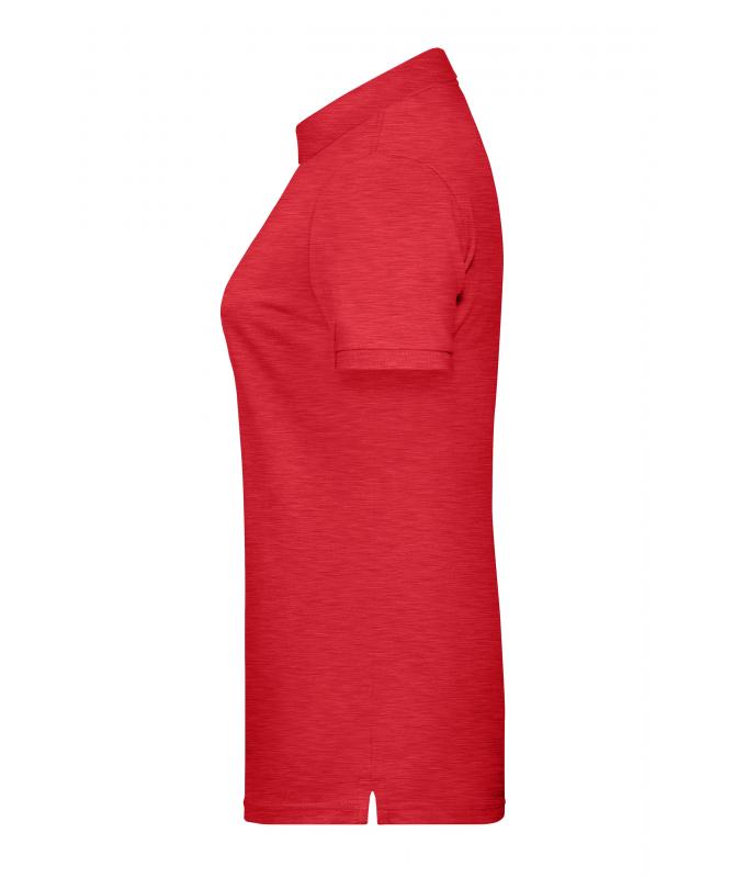 Femme Polo basique pour femmes OCS Standard Rouge-carmin-mélange 8478