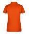 Femme Polo basique pour femmes Orange-foncé 8478