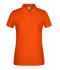 Femme Polo basique pour femmes Orange-foncé 8478