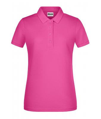 Femme Polo basique pour femmes Rose-vif 8478